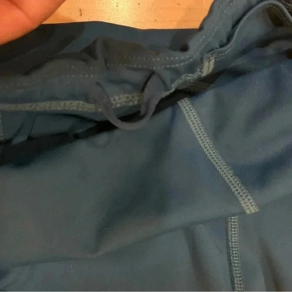 Athleta Contender Tight Powerlift Blue Peacock zip pockets mid rise | size MP - Picture 10 of 12